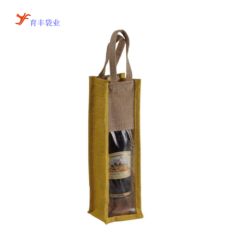 Recyclable Material Customized Logo Linen Tote Shopping Jute Bag