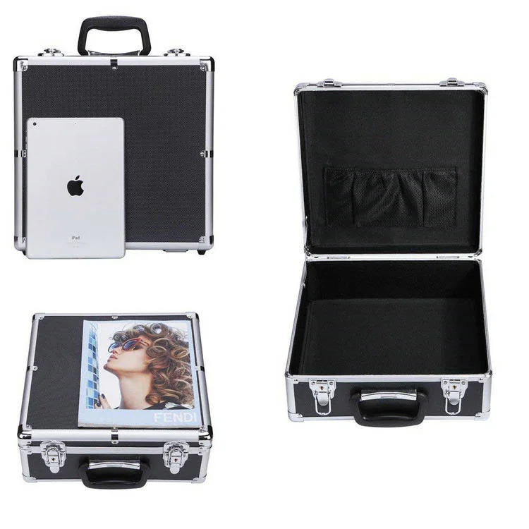 Black Aluminum Briefcase Attache Case ABS Laptop Briefcase