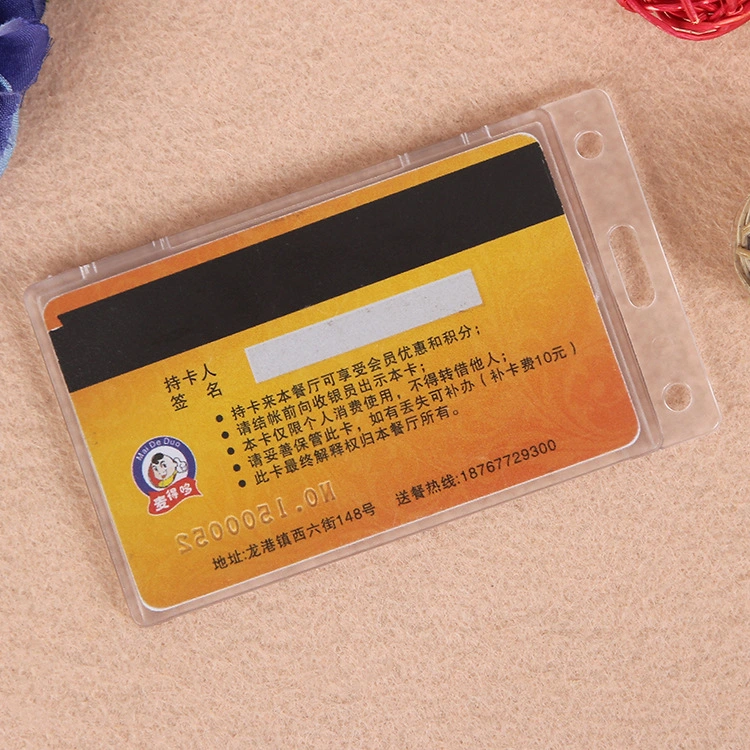 Custom Worker Card Holder, Bank Card Holder, ID Card Holder, Plastic Card Holder, Card Holder with Lanyard, Promotional Gift