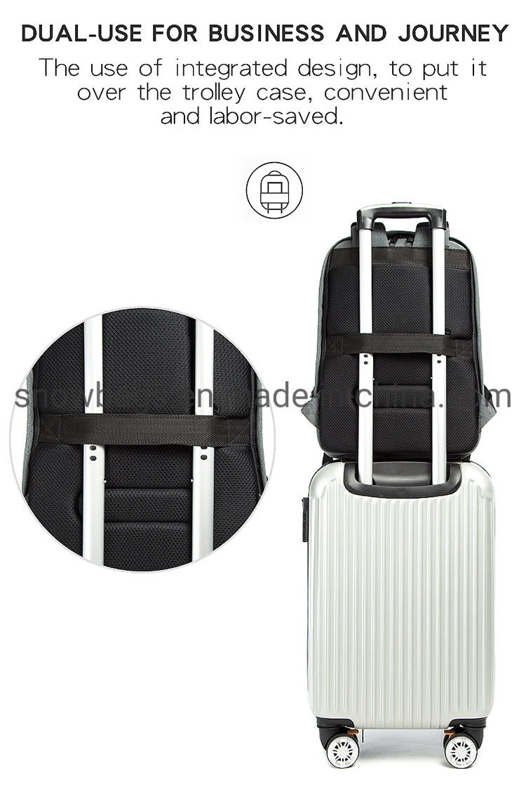 USB Cable Light Weight Large Capatity Backpack Laptop Bag Stock Bag Travel Bag Computer Bag Outdoor Bag Business Bag