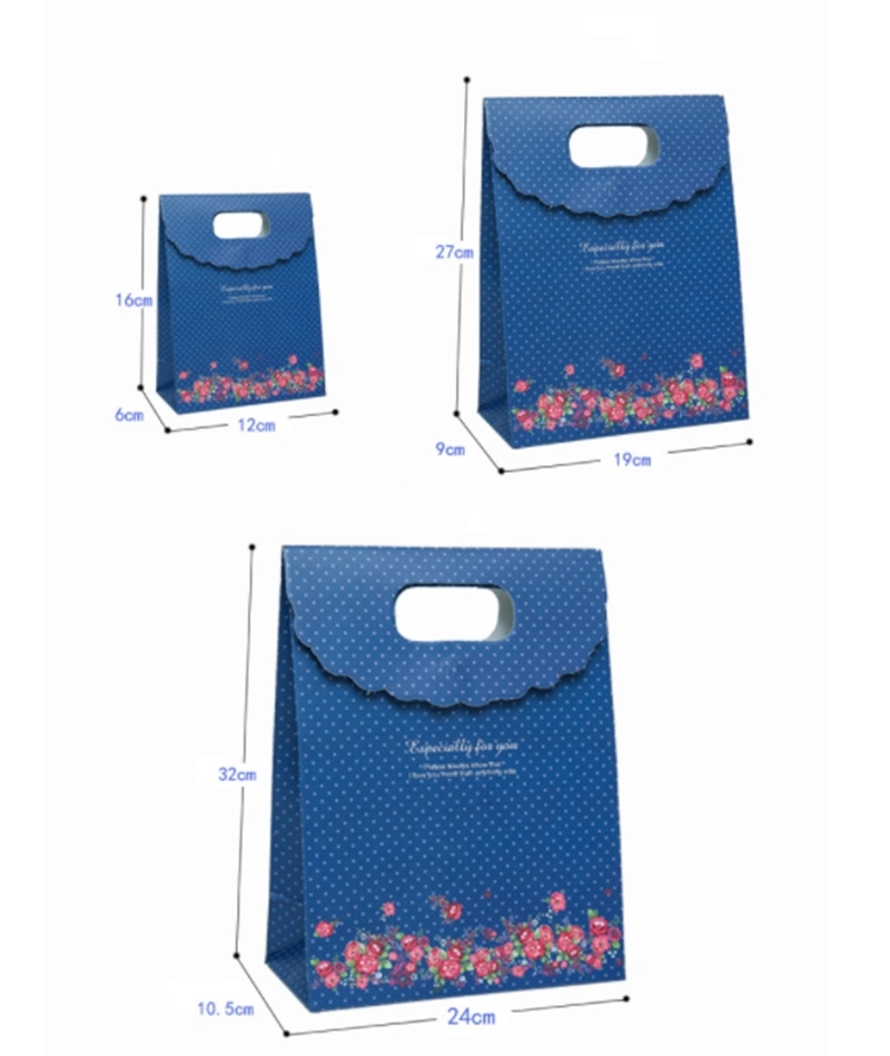 Paper Gift Bag Paper Shopping Bag for Gift Cake Garment Packaging Wholesale Low Price