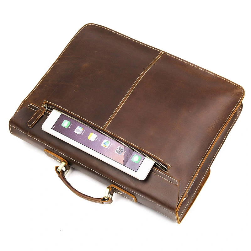 Cow Leather Style Men's Briefcase Bag Handbag Laptop Bag Messenger Bag
