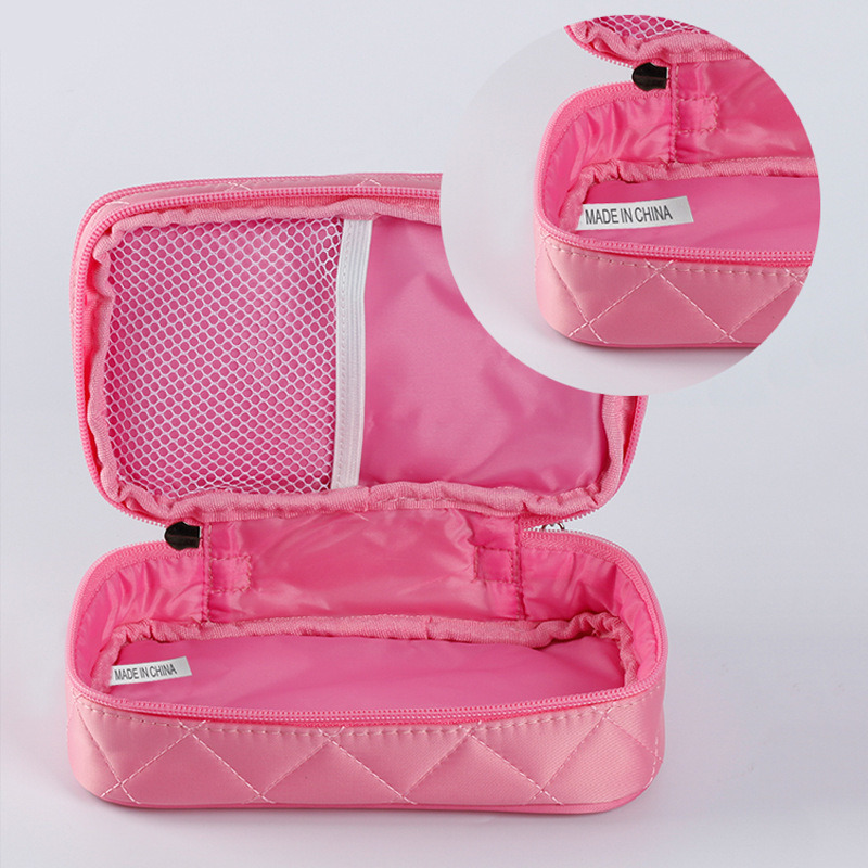 Waterproof Double-Layer Cosmetic Case Portable Travel Fashion Storage Makeup Bag