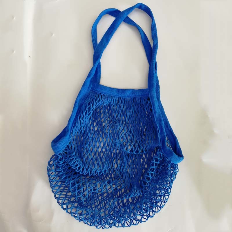 Stylish Colorful Mesh Shopping Tote Bag Cotton Shopping Net Bag