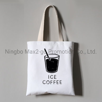 Customized Fashion School Canvas Cotton Tote Shopping Bag