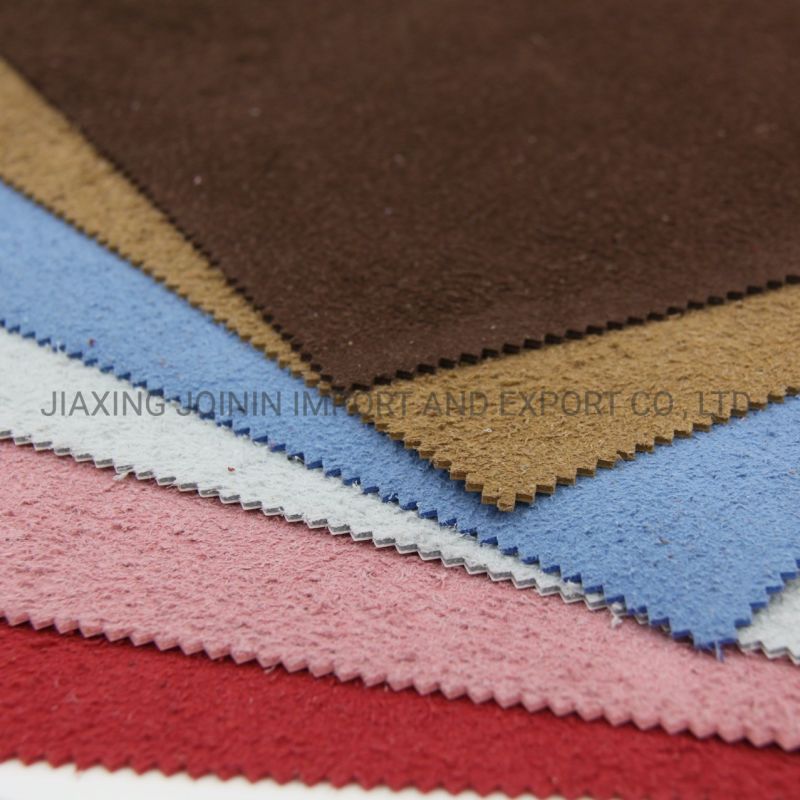 Leather Flocked PVC Leather for Shoes and Bags, Bonded Leather