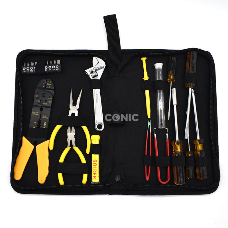 26PC Electronic Tool Kits Tool Set with Canvas Bag