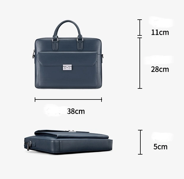 Saffiano PU Leather Business Laptop Bag Men Office Briefcase Business Bag