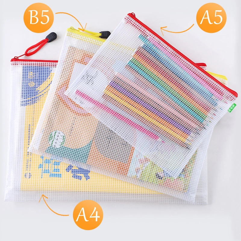 PVC B5 Document File Travel Storage Cosmetic Makeup Money Work School Student Office Stationery Bag