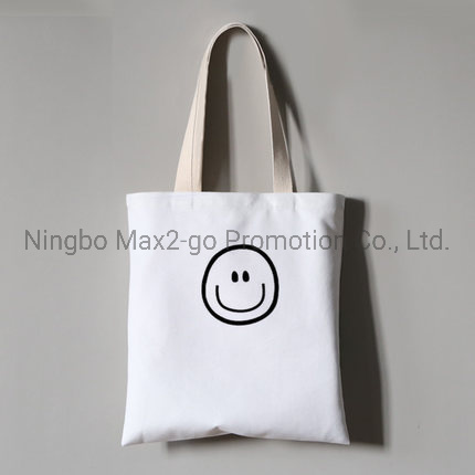 Customized Fashion School Canvas Cotton Tote Shopping Bag