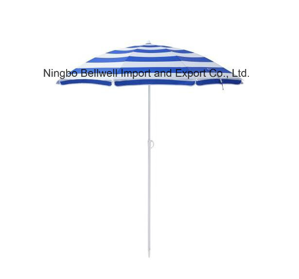 Outdoor Promotion Manual Open Beach Umbrella with PVC Bag
