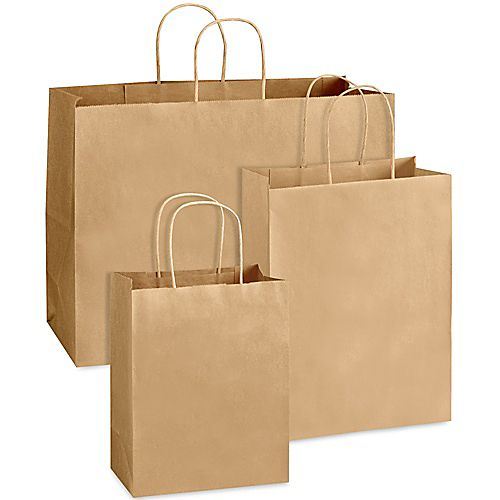 Food Package Paper Bag Brown Kraft Paper Bag.