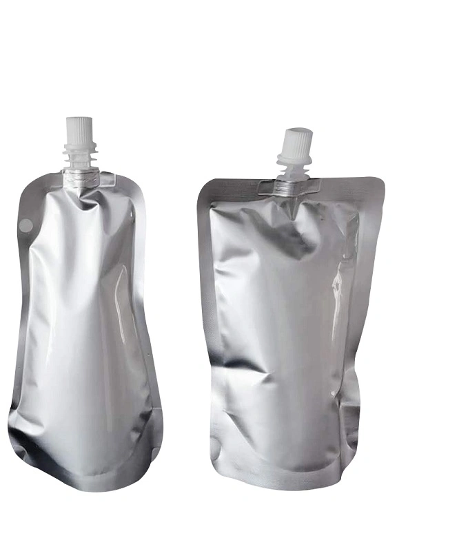 Suction Liquid Pouch with Nozzle 250ml Spout Pouch Aluminum Foil Stand up Pouch Packaging Bag