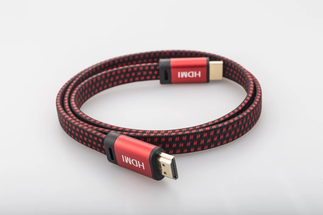 1.5m 2m 3m 5m 4K 3D High Speed HDMI Cable with Ethernet Cotton Mesh Aluminium Alloy Case