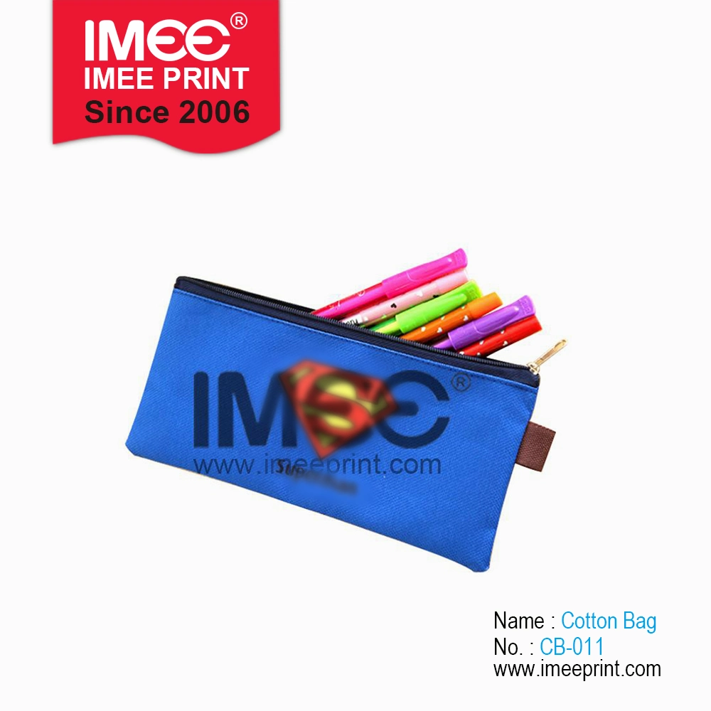 Imee Printing Custom Color Cheap School Cute Zipper Makeup PVC Bag Pencil Pen Case