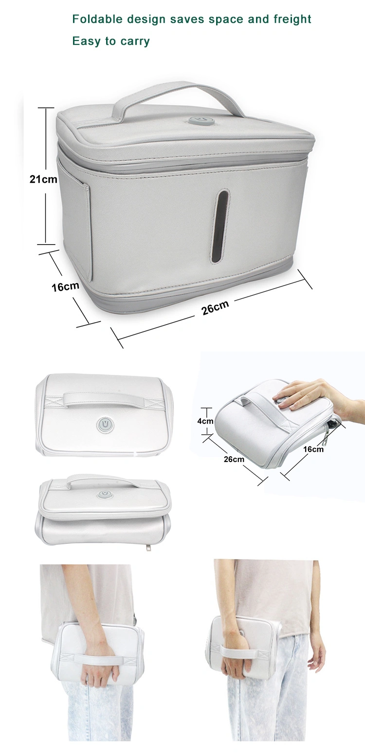 Sterilization Rate 99.9% Prevent Germ Infection 3 Minute One-Button UV LED Light Disinfection Bag