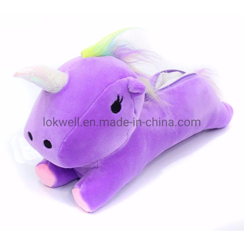 Plush Pencil Case for Kids Educational Toys School Bag