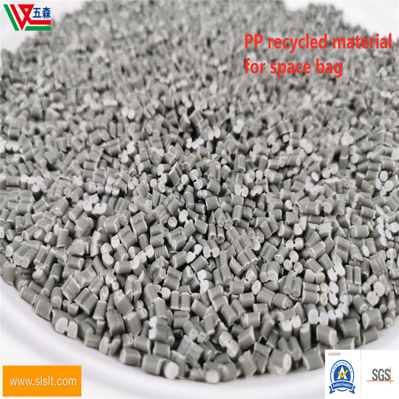Quality Assurance PP Recycled Material Woven Bag Recycled Material Light Grey Woven Bag, Nylon Bag PP Recycled Material