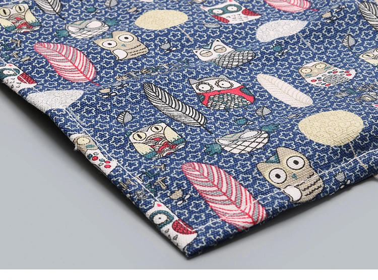 12/24/36/48/72 Owl Pattern Roll School Pencil Case Canvas Pen Bag Penal for Girls Boys Cute Large Pencilcase Penalties Box Stationery Supplies
