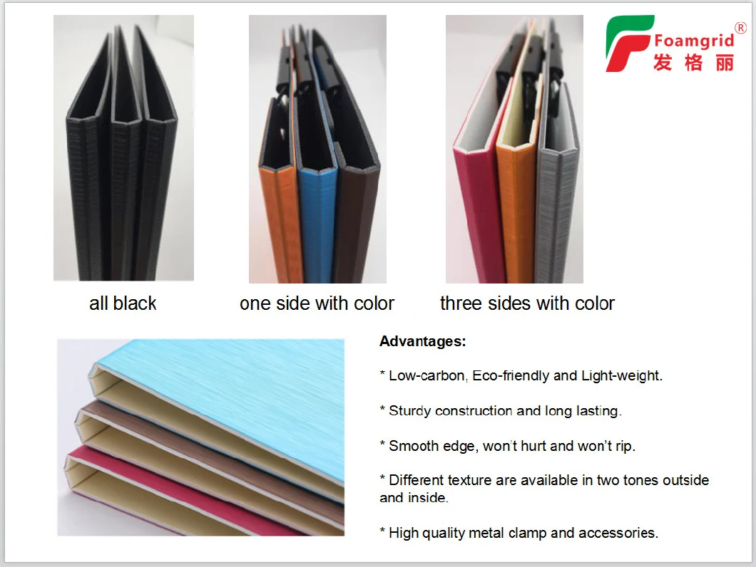 Office Supply PP Foam Material Three Layer Clipboard