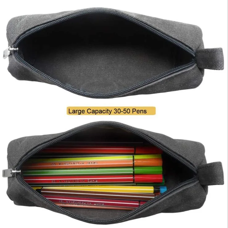 Custom Canvas Stationery Pencil Case Stationery Storage Bag