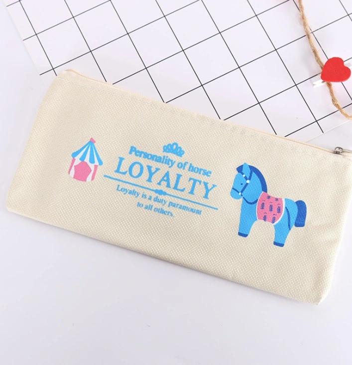 Cartoon Pencil Case Cute Student Stationery Oxford Canvas Pencil Bag Storage Pencil Bag