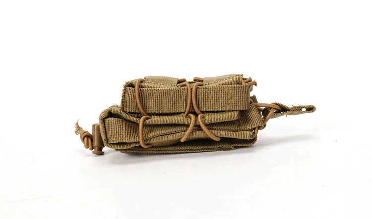 Tactical Double Decker Magazine Pouch Airsoft Mag Pouch Military Molle Modular Rifle Pistol Camouflage Magazine Pouch