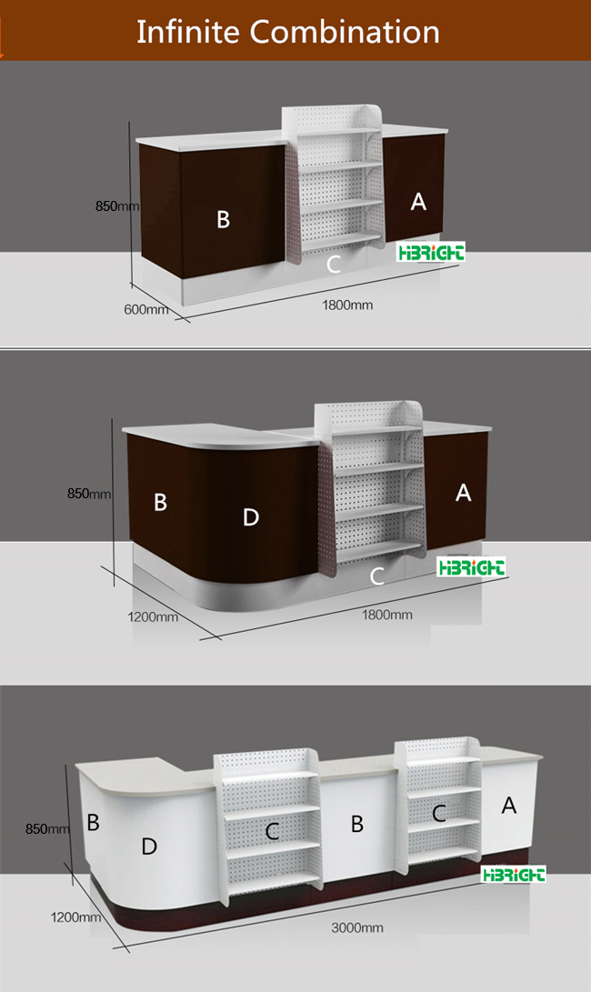 Supermarket Convenience Store Beauty Salon Check Stand Cashier Desk Checkout Counter