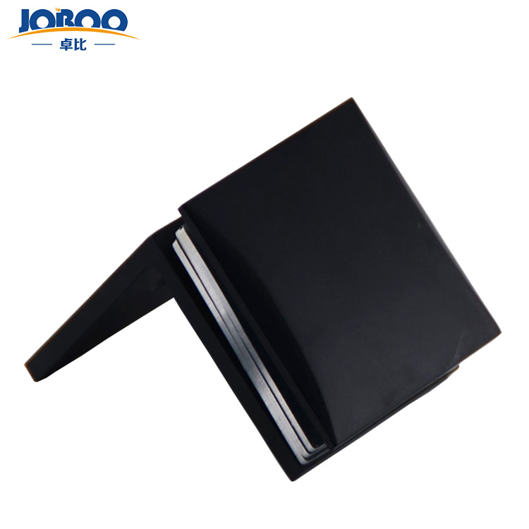 Wholesale High Quality Small Matte Black Metal Glass Partition Brace Glass Connector Clip for Shower Room