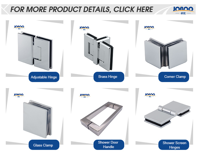 Wholesale High Quality Brass Square Shower Room Glass Door Bracket Clip for Frameless Shower Screen