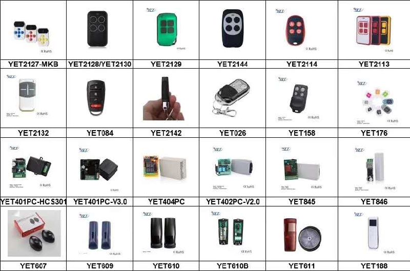 Yet2129 Face to Face Copy/Fixed Code/Learning Code 286-868MHz Automatic Learn Gate Opener