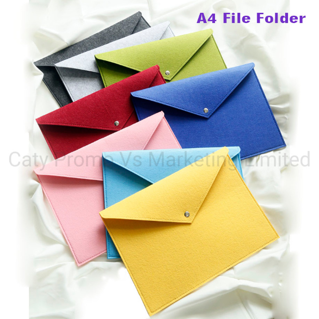 Wholesale A4 Size Polyester or Wool Big Volume Document Bag (FIC016)