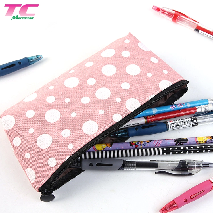 Eco-Friendly Cute Custom School Child Zipper Pencil Pouch Case Stationery Bag