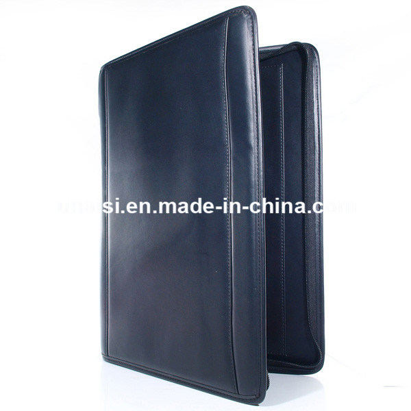 A4 Leather Cover Case Business Folder for File Document Portfolio