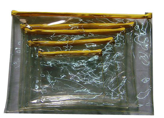 PVC Plastic Stationery Bag/Document Bag (V7102)