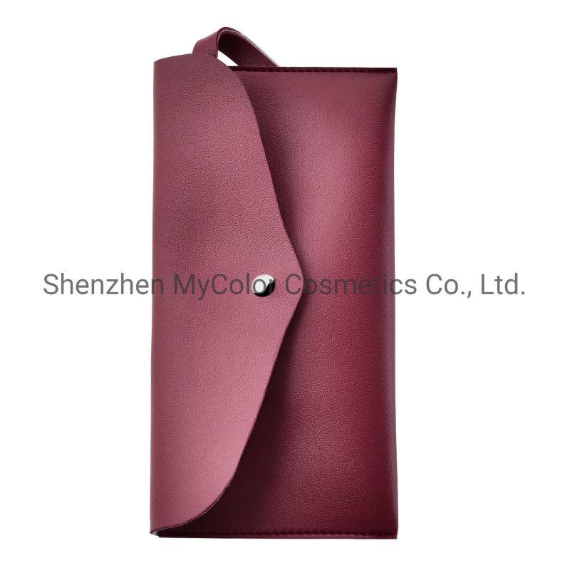 Portable Cosmetic Packing Bag Luxury PU Leather Cosmetic Makeup Brush Bag