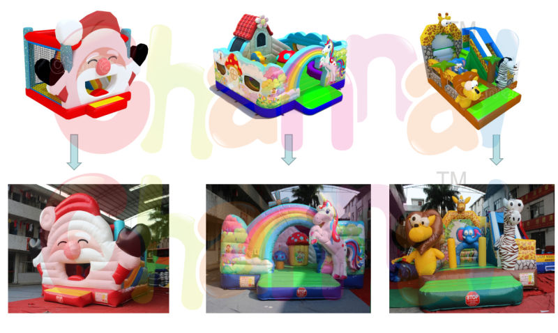 School Theme Inflatable Obstacle Course for Kids
