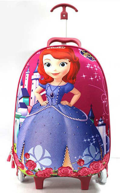 Egg Shape EVA Kids Travel Trolley Luggage Bag