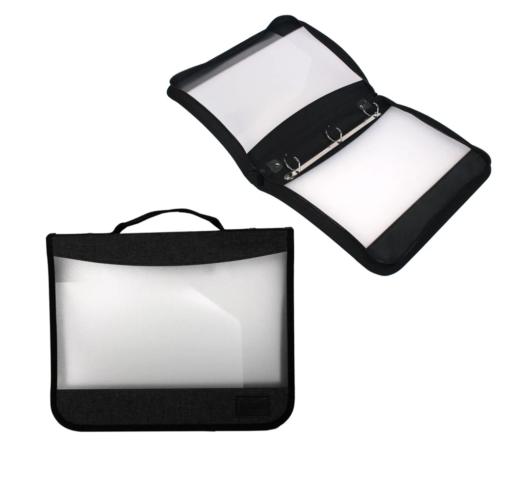 Hot Sale Plastic Portable Designer Kraft Protective Stationery File Bag