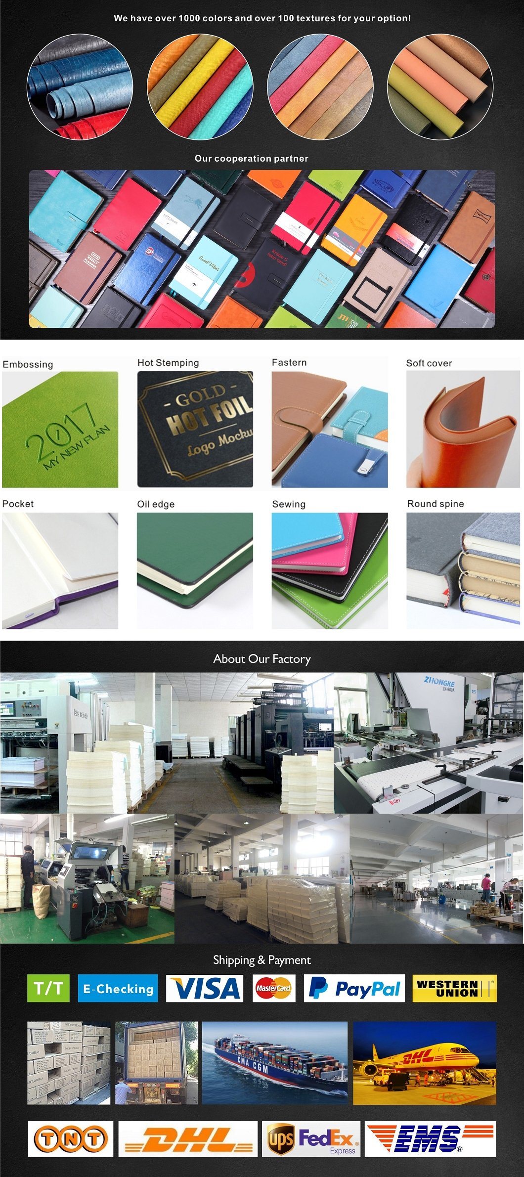 PU Folder A5 Travel Document Paper File Multi Color File Business Office Folder