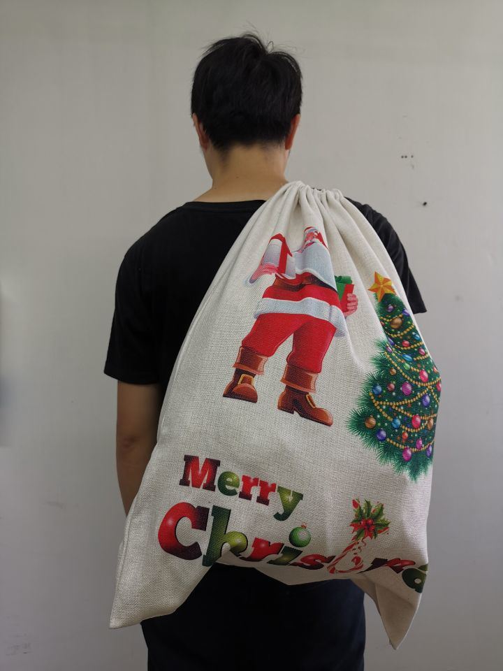 Suntek Sublimation Blank Burlap Santa Sack