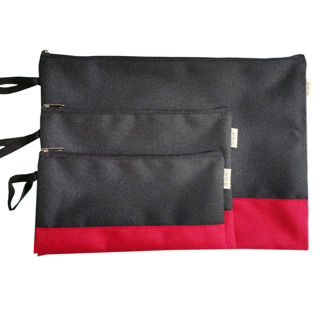 Wholesale A4 Size Reliable Quality Zipper Pouch Document Bag for Office Supplies Travel Storage File Bags