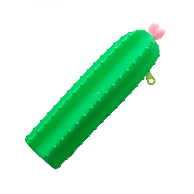 Silicone Cute Vegetable Cactus Pencil Case Simple Creative Primary and Secondary School Storage Stationery Pencil Case