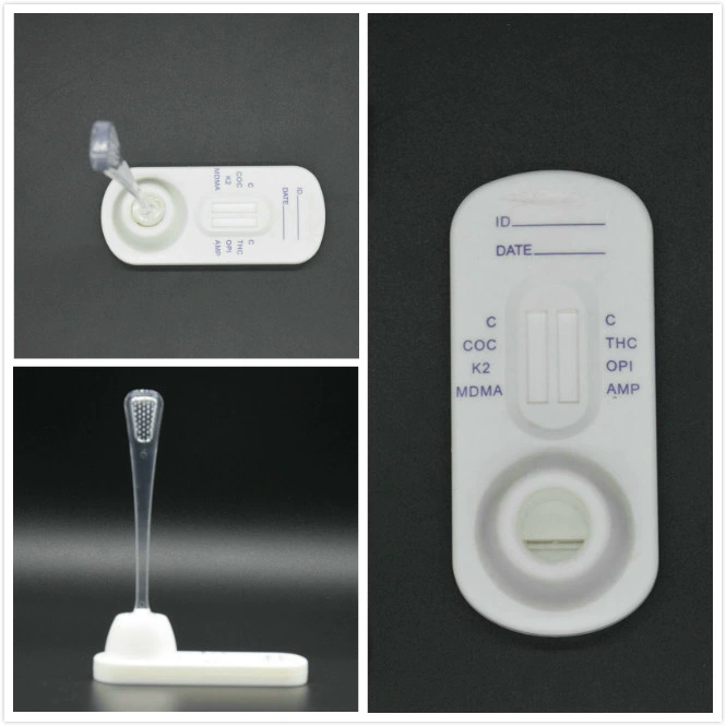Oral Fluid Drug Screen Device Saliva Test for Met Thc Coc Drug Alcohol Detection