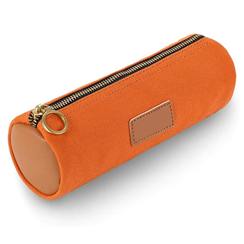 Simple Water Resistant Canvas Pencil Case Bag Pouch Durable Stationery Pouch Gifts Souvenirs