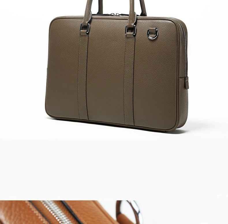 Genuine Leather Laptop Bag Cowhide Briefcase Computer Bag