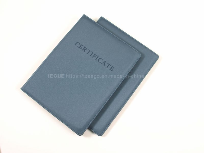 Leather Portfolio Bag A4 File Folder Record File Folder Book Report Fashion Leather Clipboard Folder
