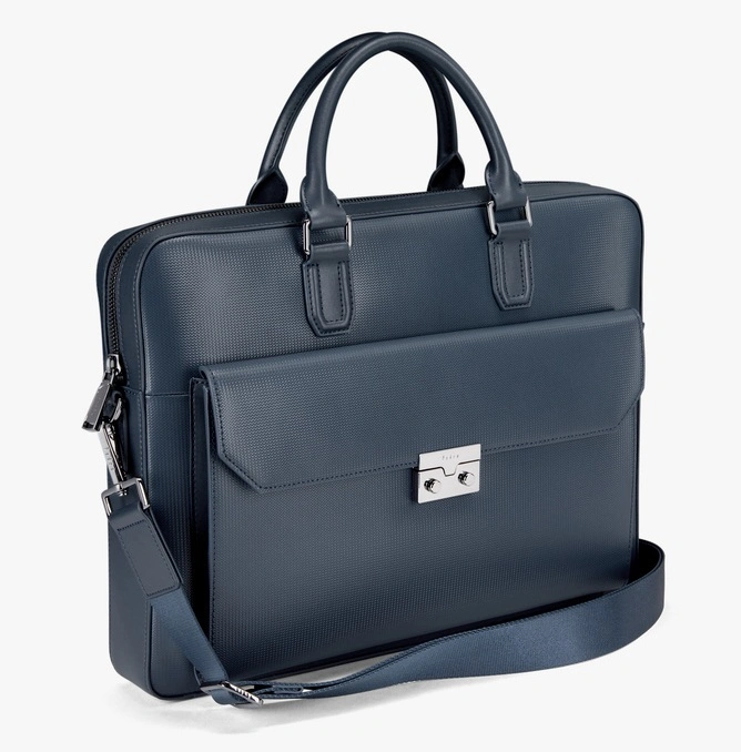 Saffiano PU Leather Business Laptop Bag Men Office Briefcase Business Bag
