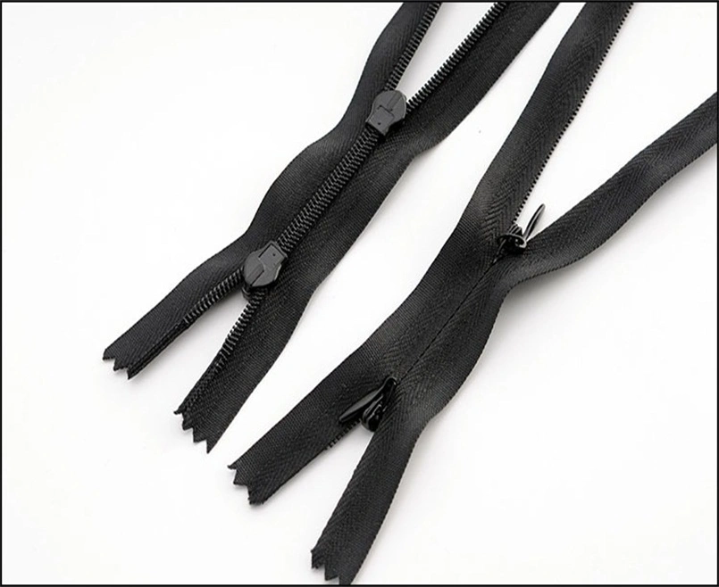 3# Double-Head Invisible Zipper Special for Nursing Clothes Reversible Zipper Zp1015