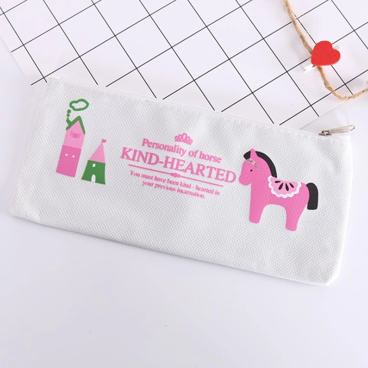 Cartoon Pencil Case Cute Student Stationery Oxford Canvas Pencil Bag Storage Pencil Bag